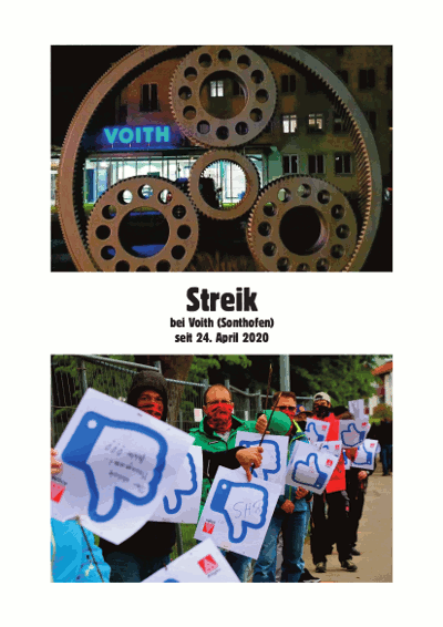 Streik bei Voith (Sonthofen) set 24.4.2020